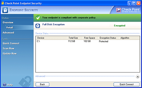 Checkpoint Full Disk Encryption